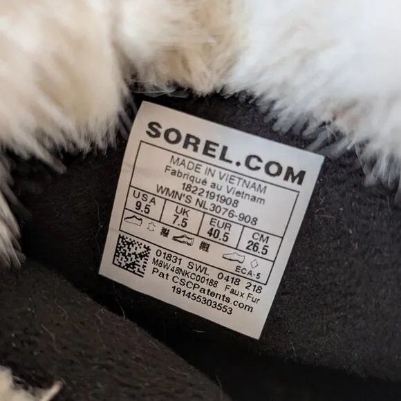 Sorel Women's Tivoli III Winter Boots - Gray And dark maroon, Size 9.5