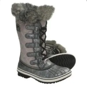 Sorel Women's Tofino Grey Distressed Winter Boots