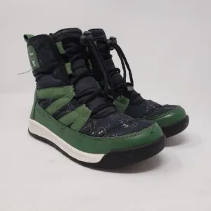 Sorel x Disney Frozen II winter boots featuring Olaf green size 1 youth