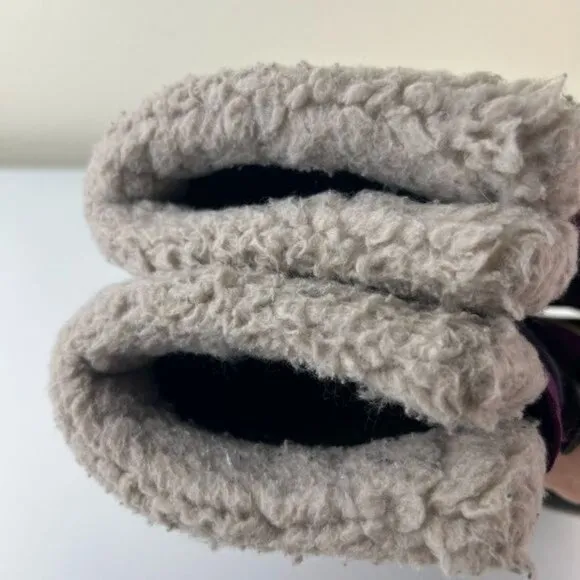 Sorel Yoot Pac Nylon Kids Purple Snow Winter Boots Sz US 2 Waterproof