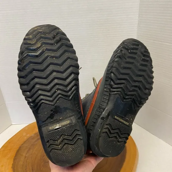 Sorel Youth Navy Blue Winter Leather Duck Boots