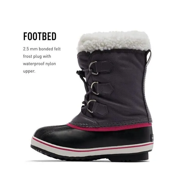 Sorel‎ Youth Unisex Yoot PAC Nylon Waterproof Boots Sz 8