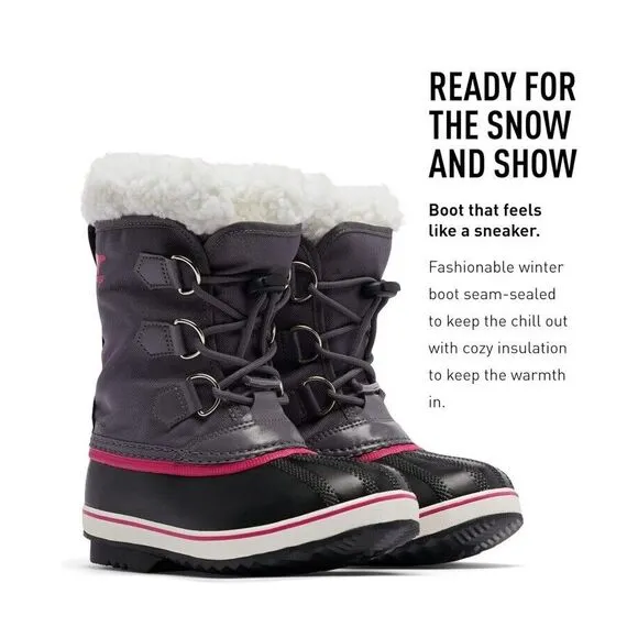 Sorel‎ Youth Unisex Yoot PAC Nylon Waterproof Boots Sz 8