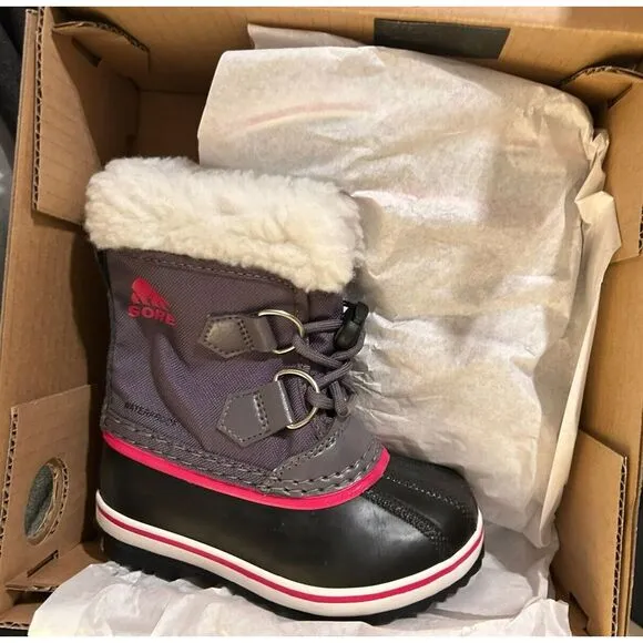 Sorel‎ Youth Unisex Yoot PAC Nylon Waterproof Boots Sz 8