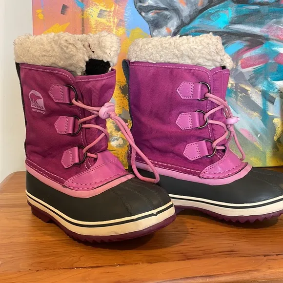 Sorel Youth Waterproof Snow Boots Size 2