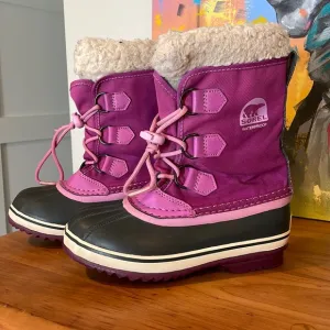 Sorel Youth Waterproof Snow Boots Size 2