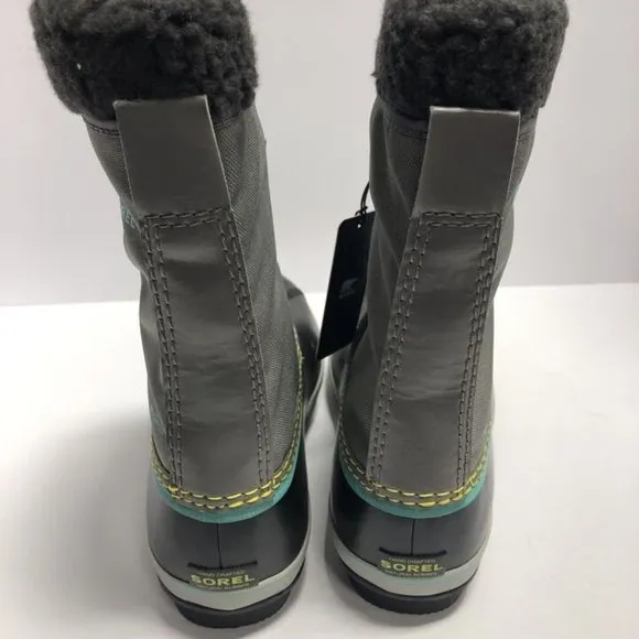 Sorel Youth Yoot Pac Nylon, Gray Waterproof Winter Boots, Big Kids’ 7M