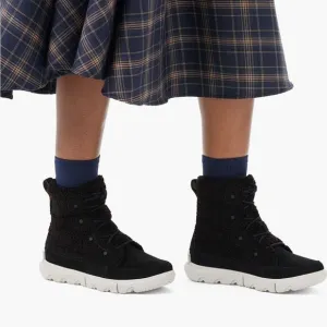 Sorel Explorer Next Joan Faux Shearling Black Boots size 8.5
