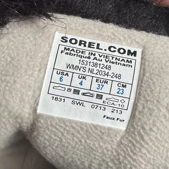 Sorel Tofino II Herringbone Winter Boots Size 6