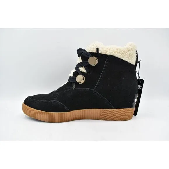 Sorel Women Size 10.5 Out N About Cozy Wedge Faux Shearling Winter Booties Boots