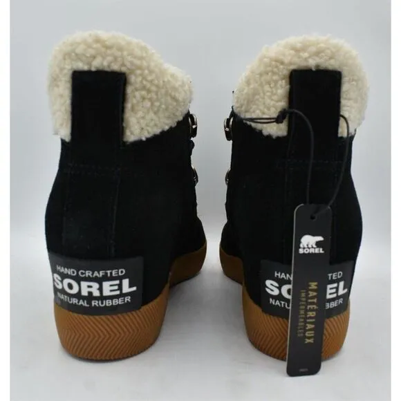 Sorel Women Size 10.5 Out N About Cozy Wedge Faux Shearling Winter Booties Boots