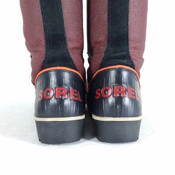 Sorel Women's TIVOLI High II US7,5 Madder Brown Lined Faux Fur Snow Boots