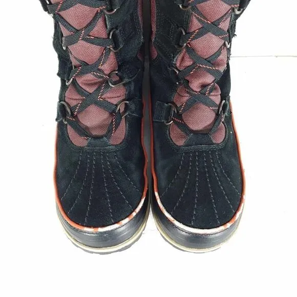 Sorel Women's TIVOLI High II US7,5 Madder Brown Lined Faux Fur Snow Boots