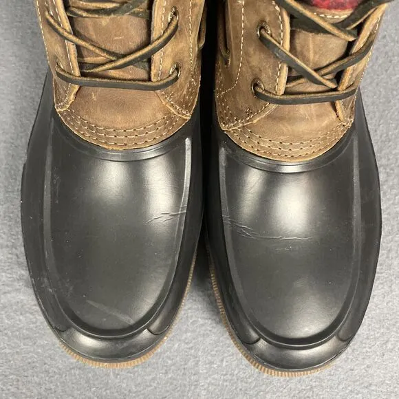 Sperry Boots Men 13 M Decoy Shearling Duck Boots STS15924 Waterproof Snow Winter