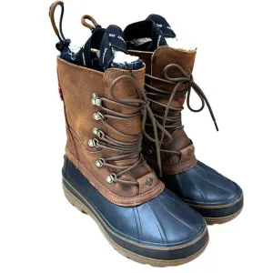 Sperry Men's Ice Bay Black and Tan Winter Boots STS22567 Men's Size 9 NWOB