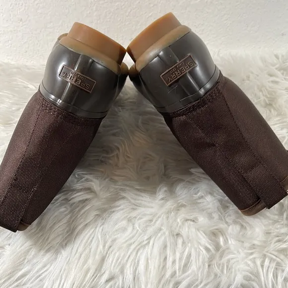 Sperry Men’s Saltwater Top Sider Duck Rain Boots Brown Size 13 NEW