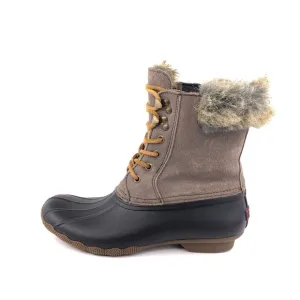 Sperry WhiteWater Brown Leather Duck Winter Boots 8M