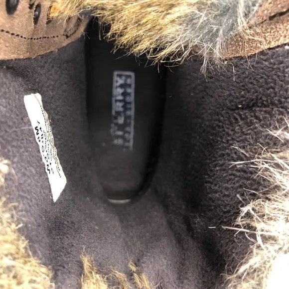 Sperry WhiteWater Brown Leather Duck Winter Boots 8M