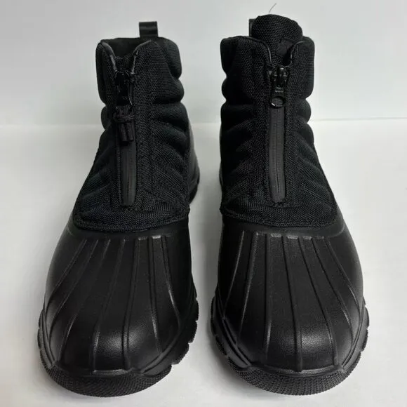 Sperry Women’s Duck Float Zip Black Winter Boots, Size 9 M