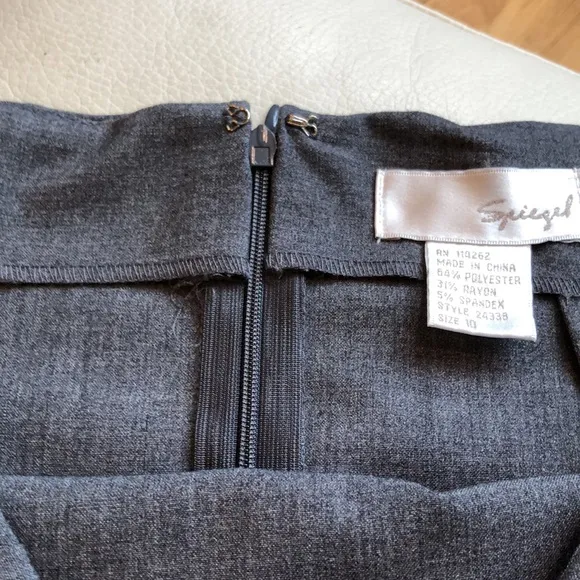 Spiegel NWOT high waist gray midi skirt