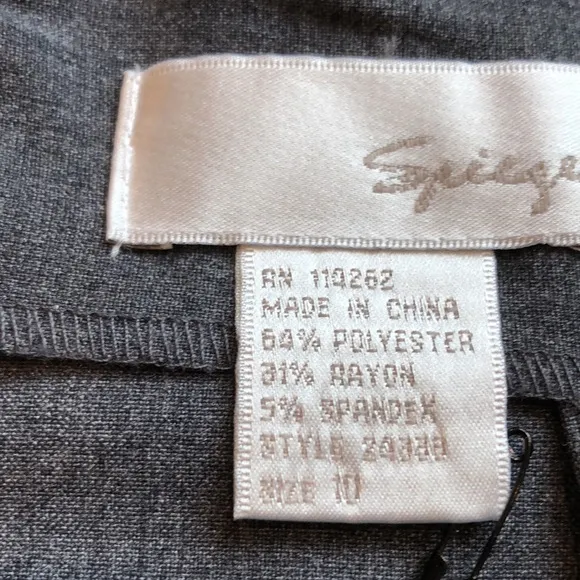 Spiegel NWOT high waist gray midi skirt