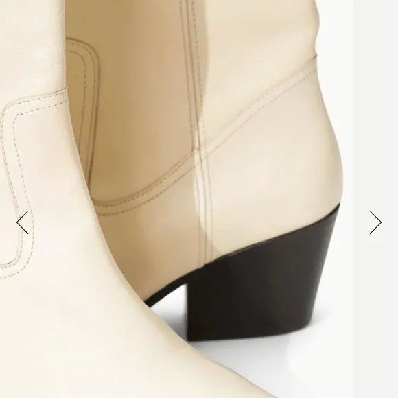 Staud JUNE BOOT CREAM size 7 . No wear and no shoe box