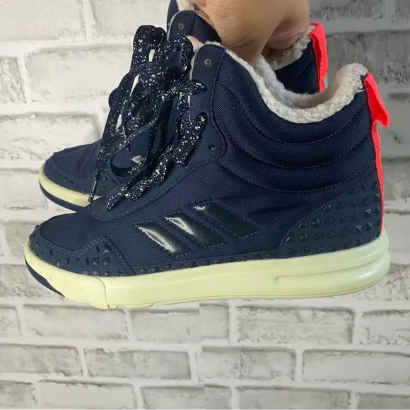 Stella Mccartney x Adidas Irana Fur High Top Sneakers Size 7