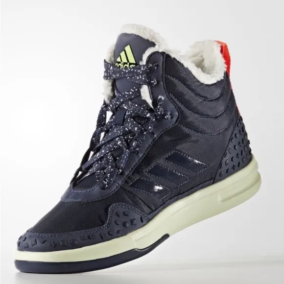 Stella Mccartney x Adidas Irana Fur High Top Sneakers Size 7