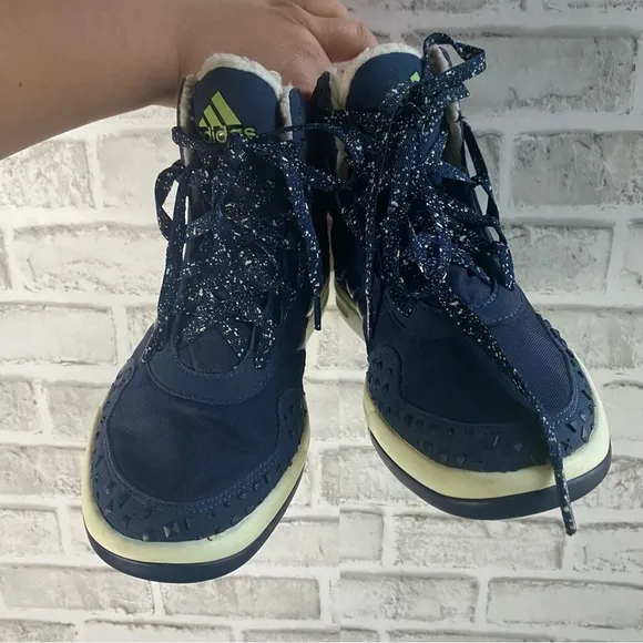 Stella Mccartney x Adidas Irana Fur High Top Sneakers Size 7