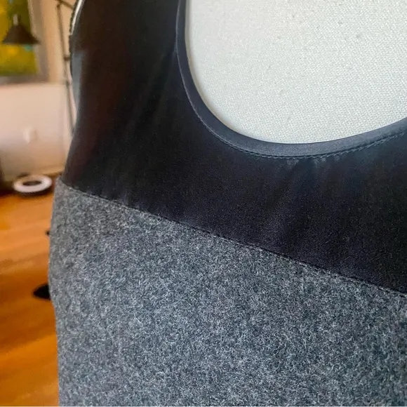 STELLA MCCARTNEY⭐️38⭐️Perfect Grey Wool And Silk-like Sheath Dress . GORGEOUS 💥
