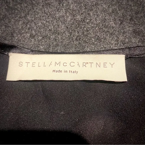 STELLA MCCARTNEY⭐️38⭐️Perfect Grey Wool And Silk-like Sheath Dress . GORGEOUS 💥