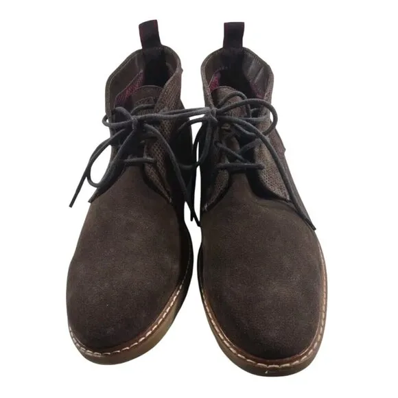 Steve Madden HARDENN Men's Boot Chukka - Sz 10 M US 3 Eye Chocolate Brow…