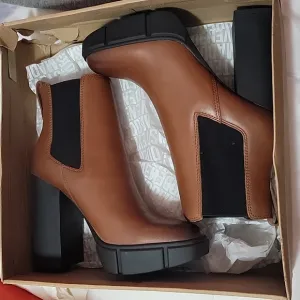 Steve Madden Revised Cognac Leather Boots