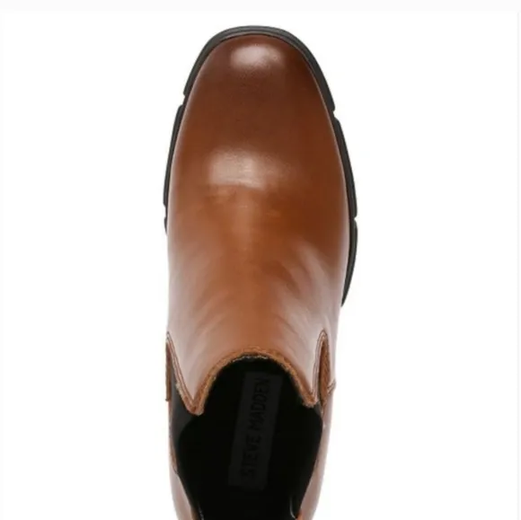 Steve Madden Revised Cognac Leather Boots