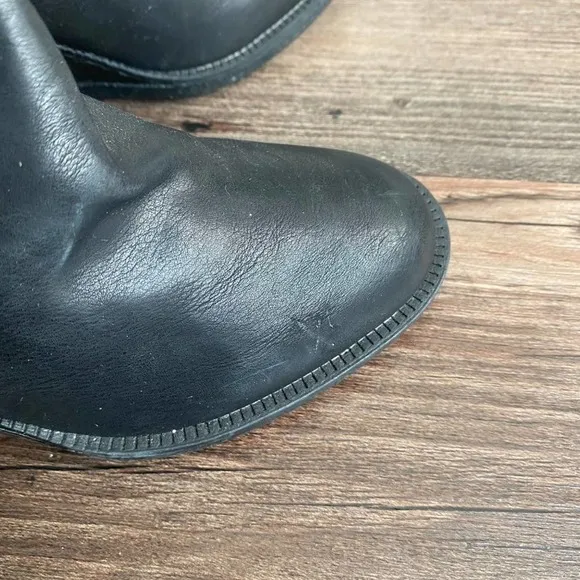 Steve Madden Sz 6 winter calf buckle wedge heel boots NWT