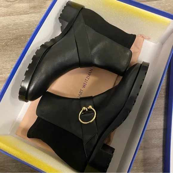Stuart Weitzman | Luxering Suede Ankle Boots Size 8.5 NEW