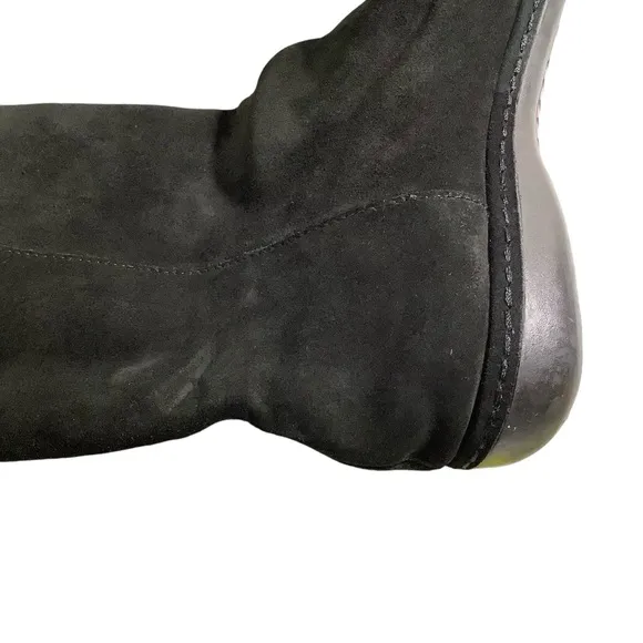 Stuart Weitzman Suede Leather Winter Boots Toggle