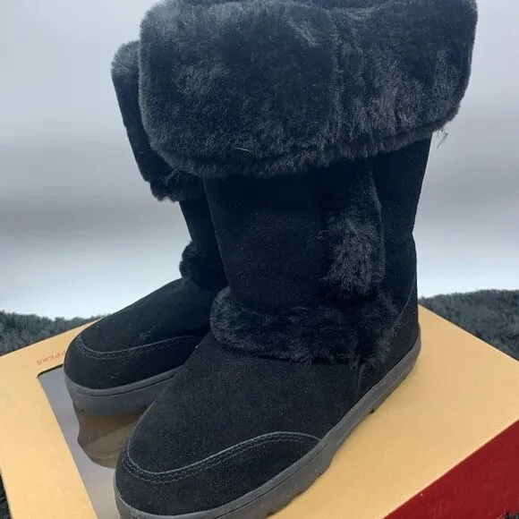 STYLE &amp; CO Witty Black Boots Winter Shoes Womens Black Size 7