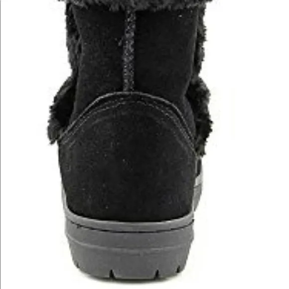 STYLE &amp; CO Witty Black Boots Winter Shoes Womens Black Size 7