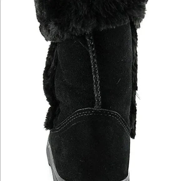 STYLE &amp; CO Witty Black Boots Winter Shoes Womens Black Size 7
