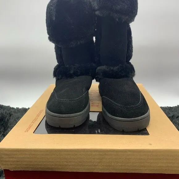 STYLE &amp; CO Witty Black Boots Winter Shoes Womens Black Size 7