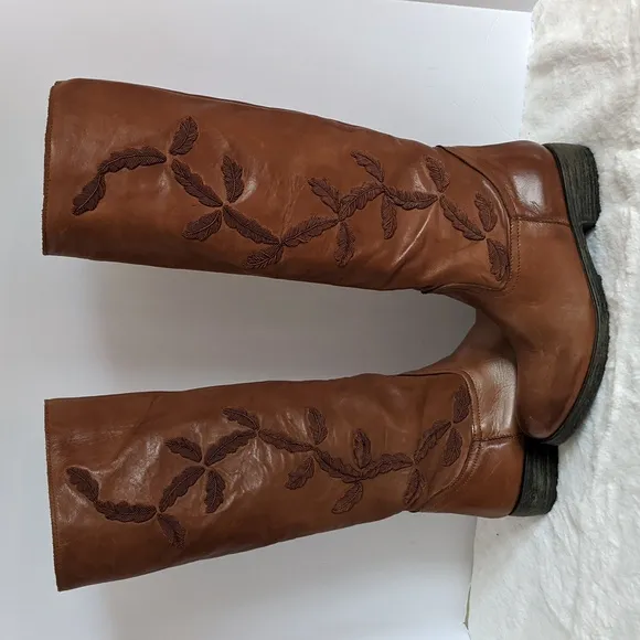 Sundance Brown Italian Leather Boots