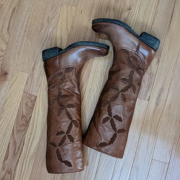 Sundance Brown Italian Leather Boots