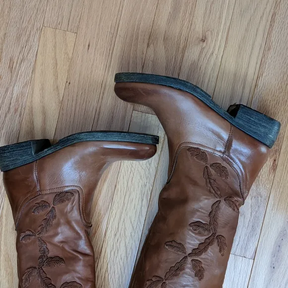 Sundance Brown Italian Leather Boots