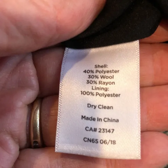Talbots black/cream pencil skirt