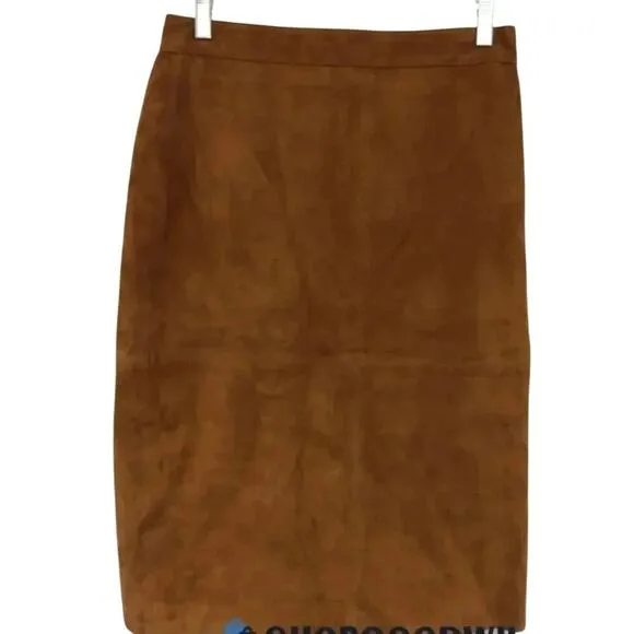 Talbots Luxe Suede Pencil Skirt – Equestrian-Inspired Classic, Size 4 $198