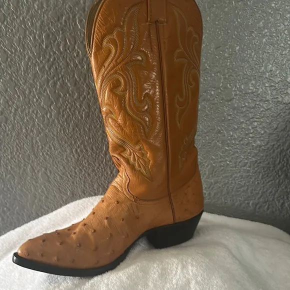 Tan Leather Cowboy Boots