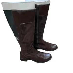 Taryn Rose Radiant Chocolate Brown Suede Calf Boots Size 8.5 NIB