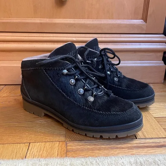 Tecnica Vintage Womens Goat Fur Winter Boots Size 7 (37) Made in Italy