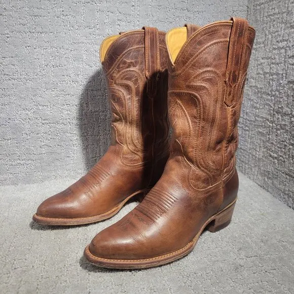 Tecovas The Jamie Women's Size 6.5 B US Walnut Cowhide Leather Cowboy Boots